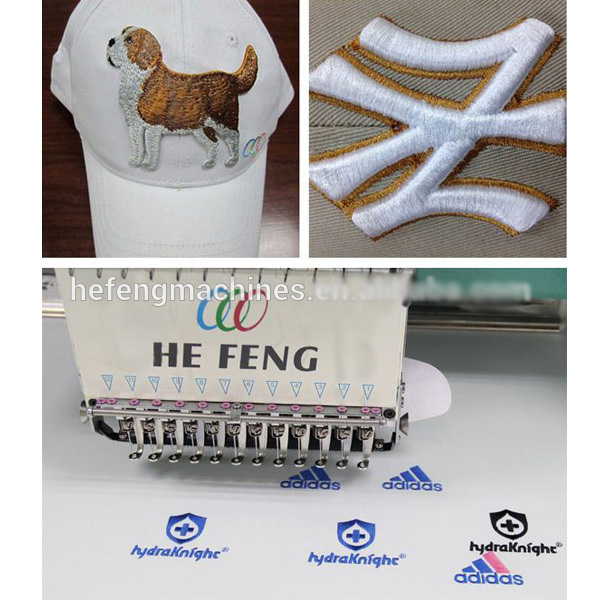 2 heads embroidery machine