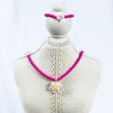 Girls' favorite transparent lace pendant jewelry set