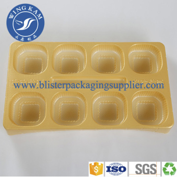 Plastic Flocked Factory Tray With Cover Protect