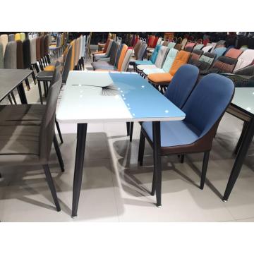 Modern Rectangular Dinning Table Set 4 Chairs