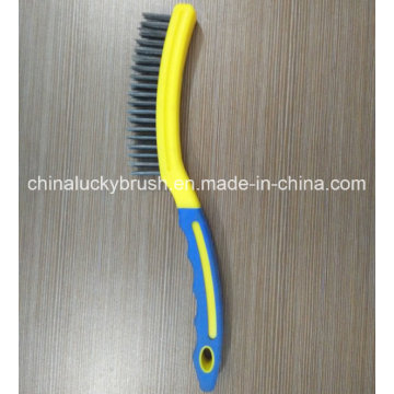 Double Colour Steel Wire Barbecue Equipment Brush (YY-506)
