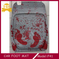 Footprint Fur Material Car Carpet Mat