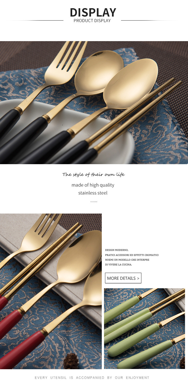  Ceramic Handle Flatware Sets