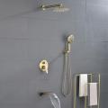 10'' Round Shower Set with Tub Faucet