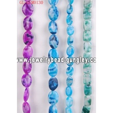 Natural agate stone bead chain