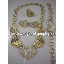 African gold plating jewelry set