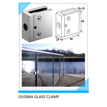 Stainless Steel Square Glass Clamp (CR-057)