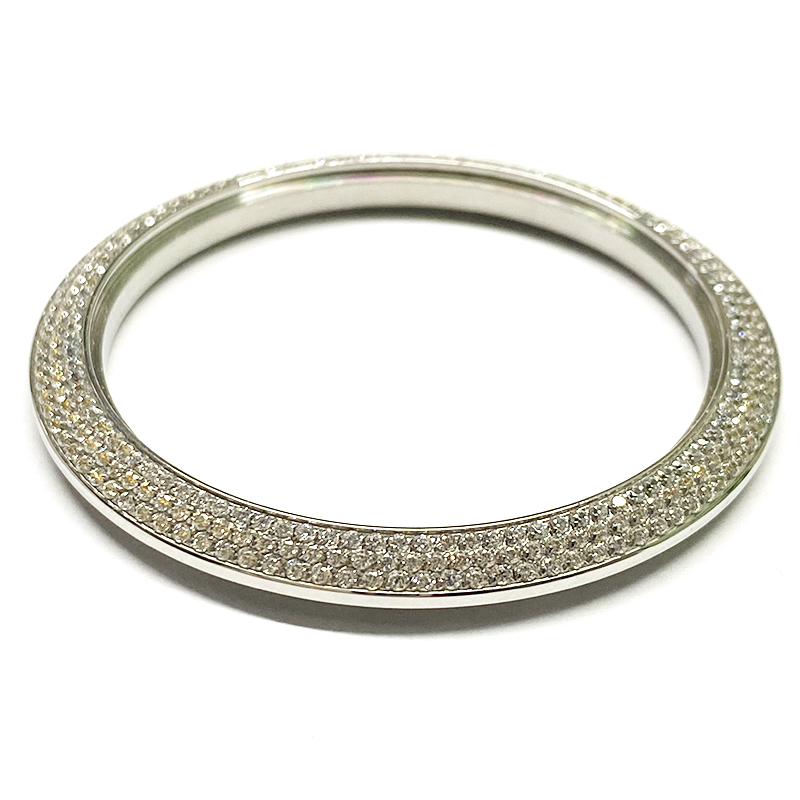 iced out CZ watch bezel insert iced out CZ watch bezel insert