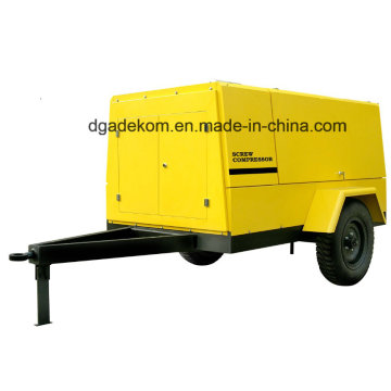 High Pressure Construction   Diesel Engine Driven Portable Screw Compressor (PUD 12-07)