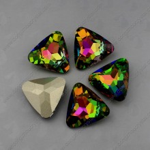 Rainbow Color Point Back Fancy Stones Rhinestones Perles pour bijoux