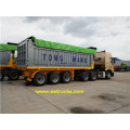 Tri-axle 32 Ton End Dump Anhänger