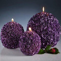 Rose Carving Appearance Christmas Candle