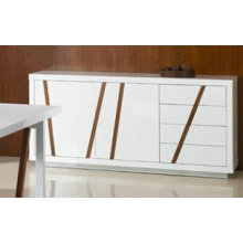 Modern white high gloss dining room sideboard