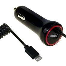 Cable de extensión de la iluminación del cargador del coche de 4.8A USB