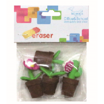 4pcs Flowerpot Eraser