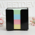 Sticky notes memo pad with plastic box