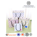 High end art paper shopping bag for gifts