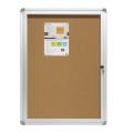 Office open doors bulletin board with aluminum frame