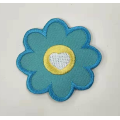 Kid Clothing Accessory Colorful Flower Embroidered Badge