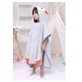 Poncho de bain imprimé en microfibre