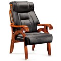 4 Leg Antique Wooden Armrest Meeting Chair for Conference (FOH-F02)