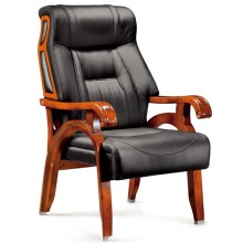 4 Perna cadeira de reunião de madeira antiga Armrest para conferência (FOH-F02)