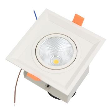 Dimmable COB Praça LED Grille Luz Recessed LED Downlight Teto