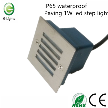 IP65 wasserdichtes Pflaster 1W führte Stufenlicht