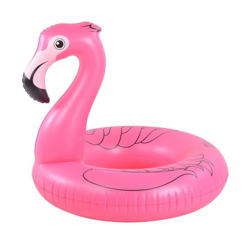 Розовое надувное фламинго плавать кольцом детские плавающие кольцо