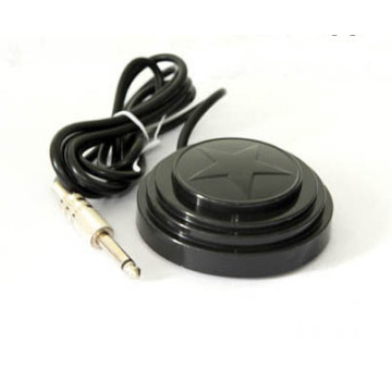 Pure Black With Star Tattoo Machine Foot Pedal