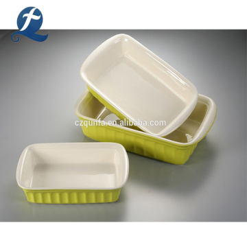 Rectangular Microwave Ceramic Serving Baking Pan Dishes Bakeware Trays