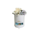 Round luxury flower hat box with drawer