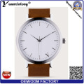 Venda quente YXL-058 promoção Mens Watch moda couro Vogue vestido relógio quartzo personalizado encantador pulso relógio senhora