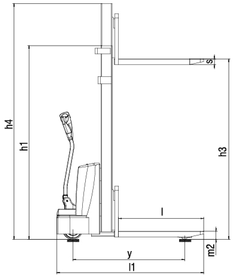 QDA-E electric forklift stacker