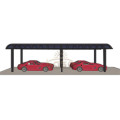 Stop Station Polycarbonate Roof Carport Bus Shelter