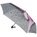 Traveling Umbrella Auto Flower Design 3 Folding Umbrella