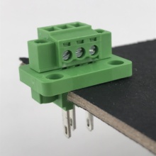 3pin through wall panel mounted plug-in terminal block