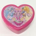 Plastic cartoon heart-shaped double-layer storage box