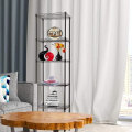 6 Tier Black Adjustable Steel Rack Wire Shelving