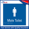 ABS Plastic Restroom Toilet Sign Plate