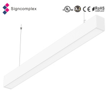 Única luz suspendida linear do diodo emissor de luz da instalação 20W 40W 50W do vário funcionamento