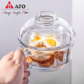 Cooking Tools Clear Elegant Glass Pots with Handles