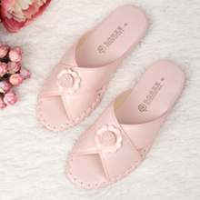 Women Indoor Slippers Pansy Room Wear Light Soft Slippers