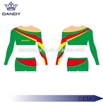 Customized sublimation high school cheerleading uniforms