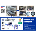 full cookware automated powder coating line system