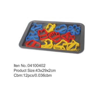 43*29cm plastic cookie cutter pan set