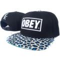 2013 Großhandel Leopard print gehorchen Snapback Cap Männer Hip-Pop-Baseball-Cap Unisex Snapback Hut Obey Hut