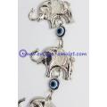 Evil Eye Bead Three Elephant Wall Hanging Amulet