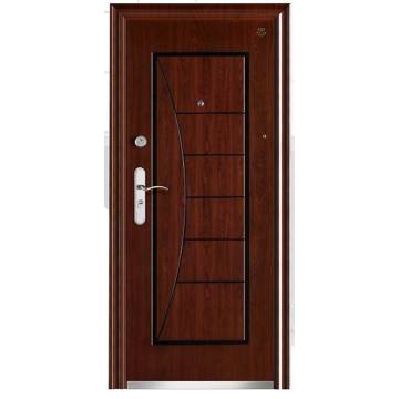 Steel Security Door With Wood Armored