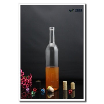 750ml High Quality Red/White Wine Glass Bottle with Rock Stopper